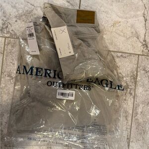 American Eagle Outfitters Gray Straight Leg Pants